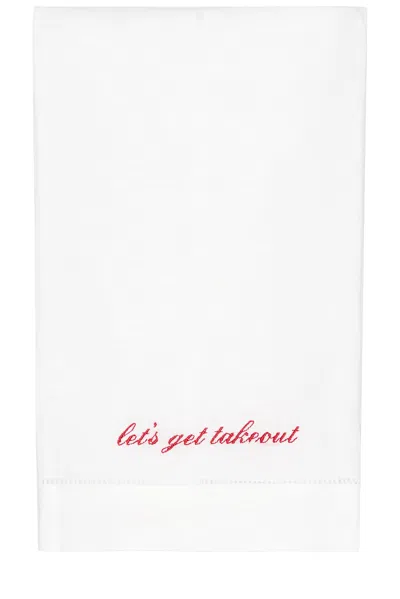 ABBODE LET'S GET TAKEOUT TEA TOWEL