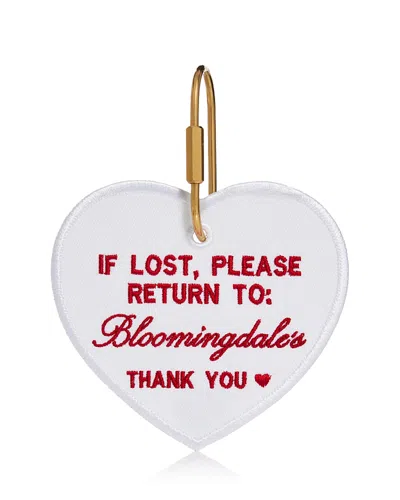 Abbode Lost + Found Pre-embroidered Heart Bag Charm In Pattern