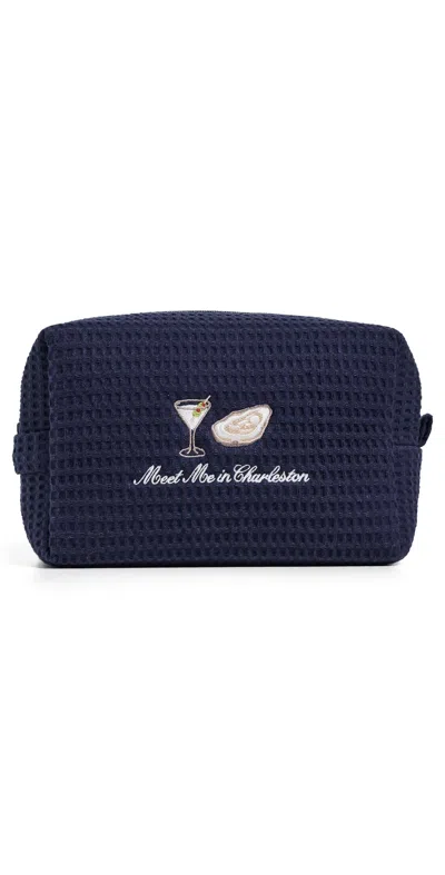 Abbode Meet Me In Charleston Pouch Navy In Blue