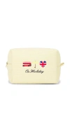 Abbode On Holiday Waffle Pouch In Yellow