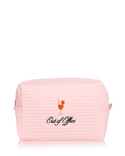 Abbode Ooo Spritz Cotton Blend Waffle Pouch In Red