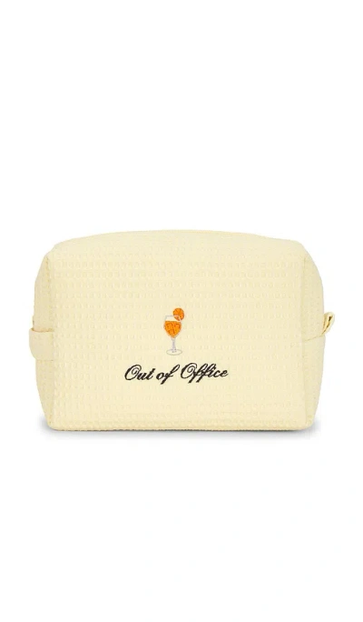 Abbode Out Of Office Spritz Waffle Pouch In Yellow