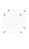 Abbode Skier Napkin In White