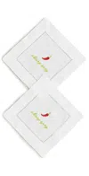 Abbode Skinny Spicy Napkin White In White