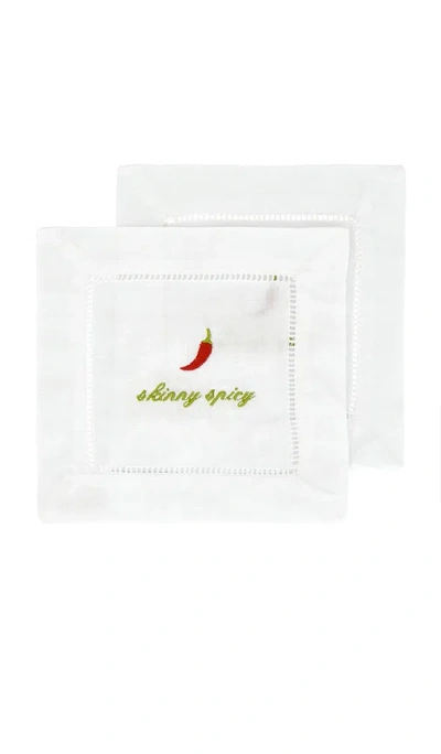 Abbode Skinny Spicy Napkin In White
