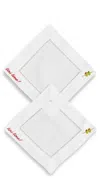 Abbode Tini Time Napkins White In White