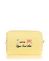 Abbode Ues Embroidered Waffle Knit Pouch In Pattern