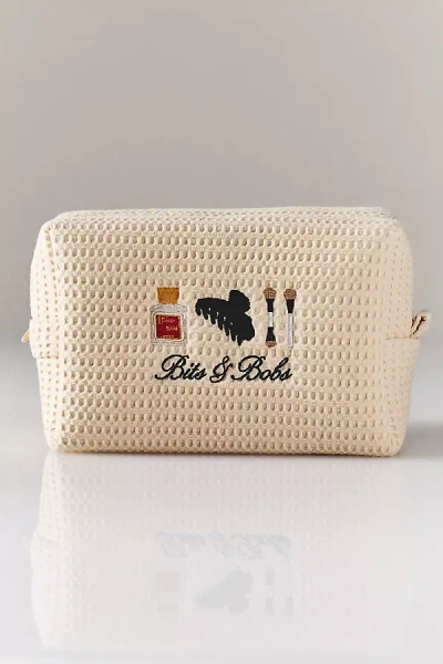 Abbode Waffle Cosmetic Bag In Neutral