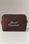 Abbode Waffle Cosmetic Bag In Brown