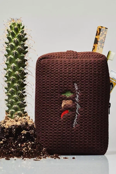 Abbode Waffle Cosmetic Bag In Red