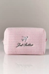 Abbode Waffle Cosmetic Bag In Pink