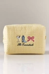 Abbode Waffle Cosmetic Bag In Yellow