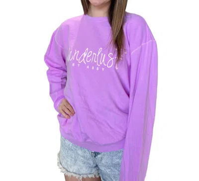 Abby Press Graphic Sweatshirt In Purple