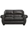 ABBYSON LIVING ARTHER 64" LEATHER TRADITIONAL LOVESEAT