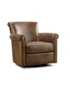Abbyson Living Berowne 33" Swivel Chair In Camel
