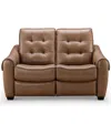 ABBYSON LIVING BERRY 62" LEATHER POWER RECLINING LOVESEAT