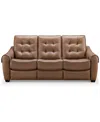 ABBYSON LIVING BERRY 85.5" LEATHER POWER RECLINING SOFA