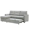 ABBYSON LIVING 83" FABRIC STORAGE SOFA BED