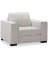 Abbyson Living Emmeline 44" Fabric Chair In Gray