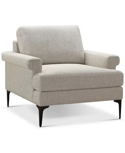Abbyson Living Evella 36.5" Fabric Chair In Cream