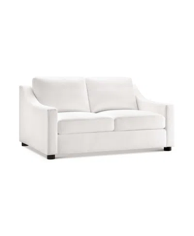 Abbyson Living Garcelle 60" Stain-resistant Fabric Loveseat In White