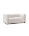 Abbyson Living Kyle 71" Stain-resistant Fabric Loveseat In Cream
