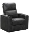 ABBYSON LIVING RIDER 36" POWER THEATER RECLINER WITH 1 TABLE