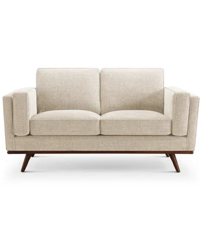 Abbyson Living Venice 67.5" Modern Fabric Loveseat In Neutral