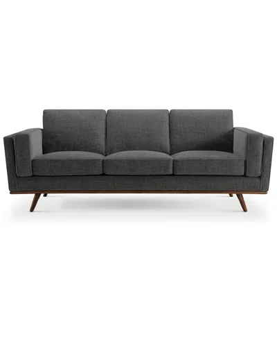 Abbyson Living Venice 91" Modern Fabric Sofa In Charcoal