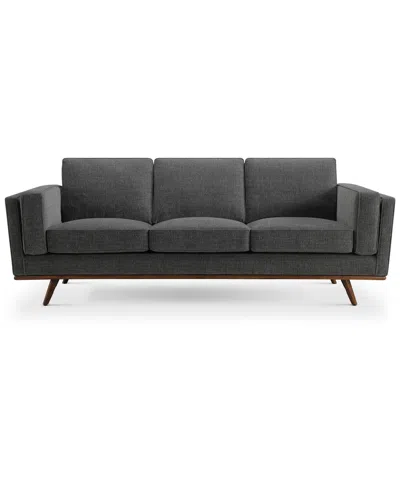 Abbyson Living Venice 91" Modern Fabric Sofa In Black