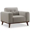 Abbyson Living Vicenza 42" Mid-century Upholstered Chair In Gray