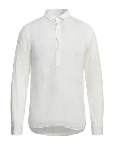 A.b.c.l. A. B.c. L. Man Shirt White Size M Linen