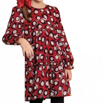 Abel & Lula Kids' Bambula Dress In Red In Burgundy