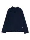 Abel & Lula Bow-detail Top In Blue