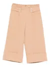 Abel & Lula Button-cuffed Trousers In Pink