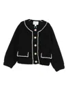 Abel & Lula Button-down Cardigan In Black