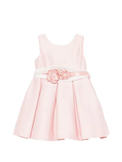 Abel & Lula Kids' Flower Belted Dress In Pink