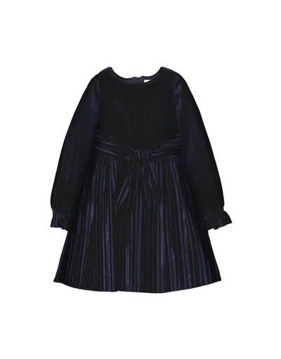 Abel & Lula Kids' Girl's Alexandra Dress In Navy In Black