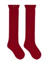 Abel & Lula Jacquard Socks In Red
