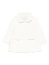Abel & Lula Peter-pan Welt-pockets Jacket In White