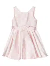 Abel & Lula Polka-dot Satin Dress In Pink