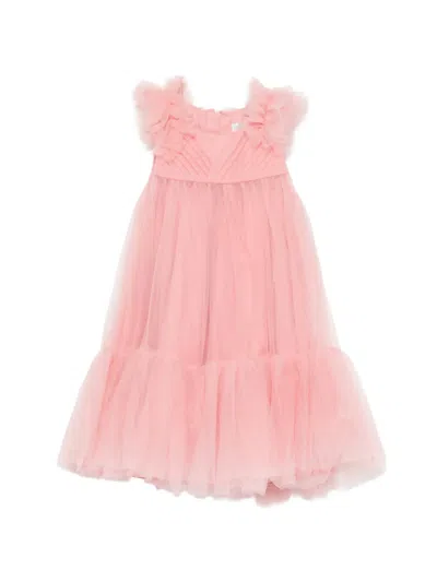 Abel & Lula Kids' Ruffled Tiered Dress In Pink