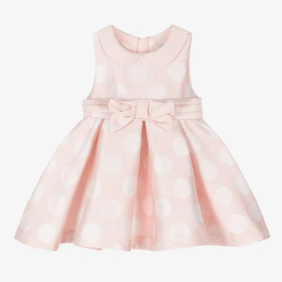 Abel & Lula Baby Girls Pink Polka Dot Dress
