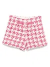 Abel & Lula Bouclé Shorts In Pink
