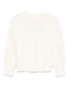 Abel & Lula Brushed-effect Sweater In White
