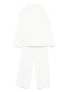 Abel & Lula Double-breasted Suit In White