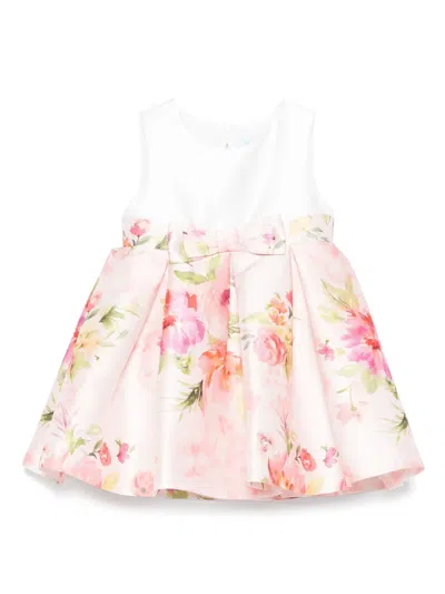 Abel & Lula Babies' Floral-print Dress In Pink