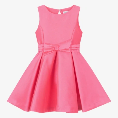 Abel & Lula Kids' Girls Pink Satin Twill Dress