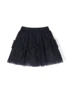 Abel & Lula Glittery Ruffled-detailing Tulle Skirt In Blue