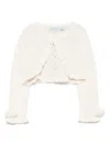 Abel & Lula Openwork Cardigan In Neutrals